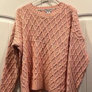 Peach sweater size xl never worn